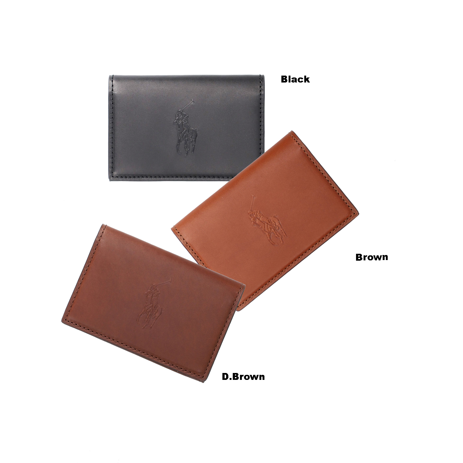 ★ポロベア★ラウンド型ケース Polo ベア レザー ジップ カード ケース